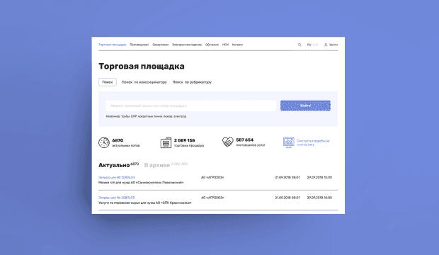 Электронно-торговая площадка для государственных закупок